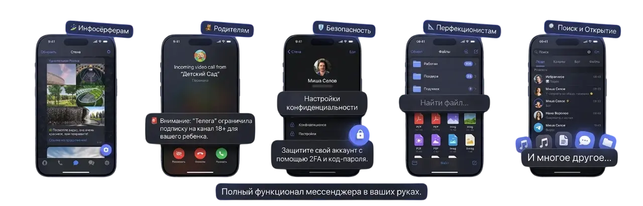 Полный функционал X-Telega